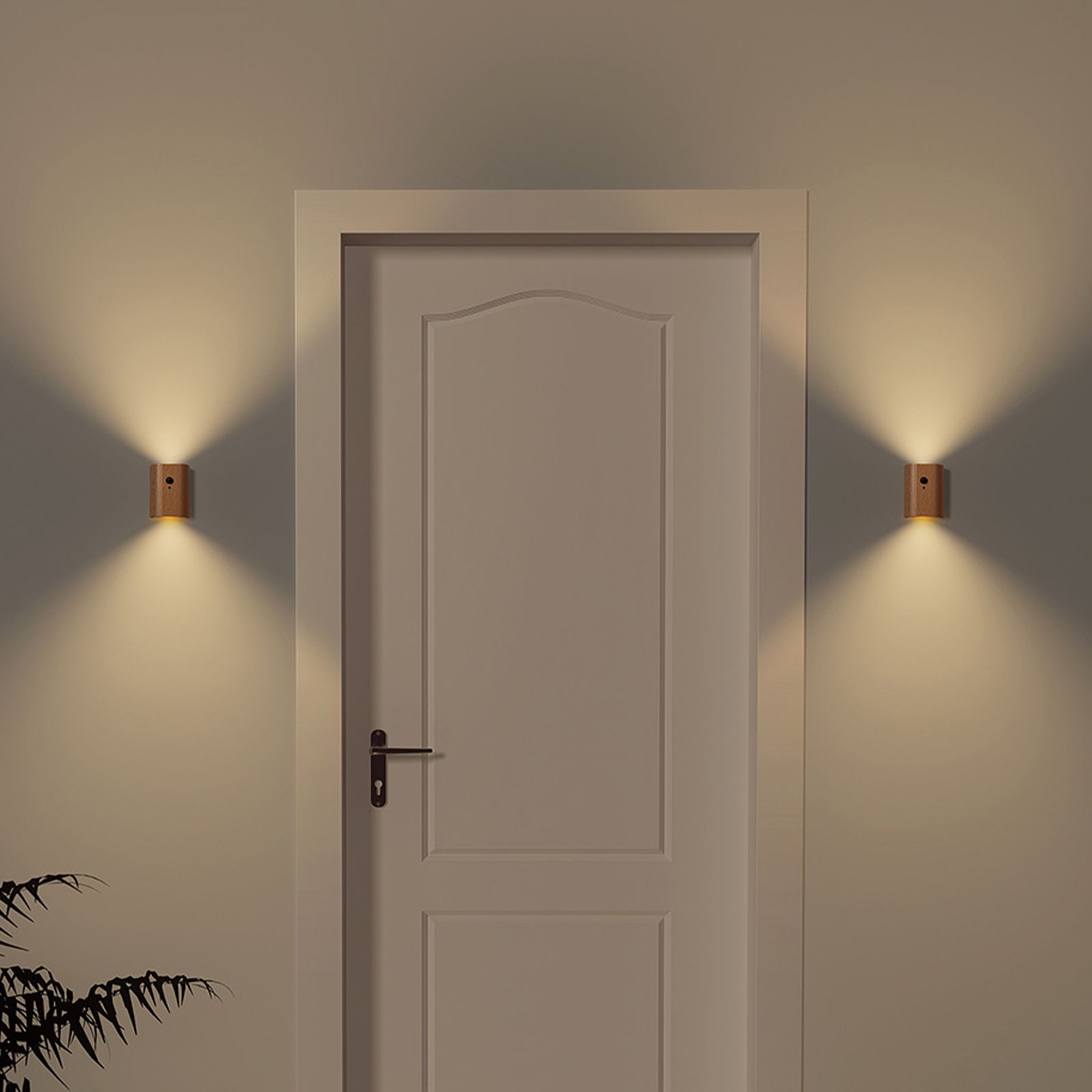 Indoor Motion Sensor Wall Light Double Head LED Rechargeable Night Light view 5