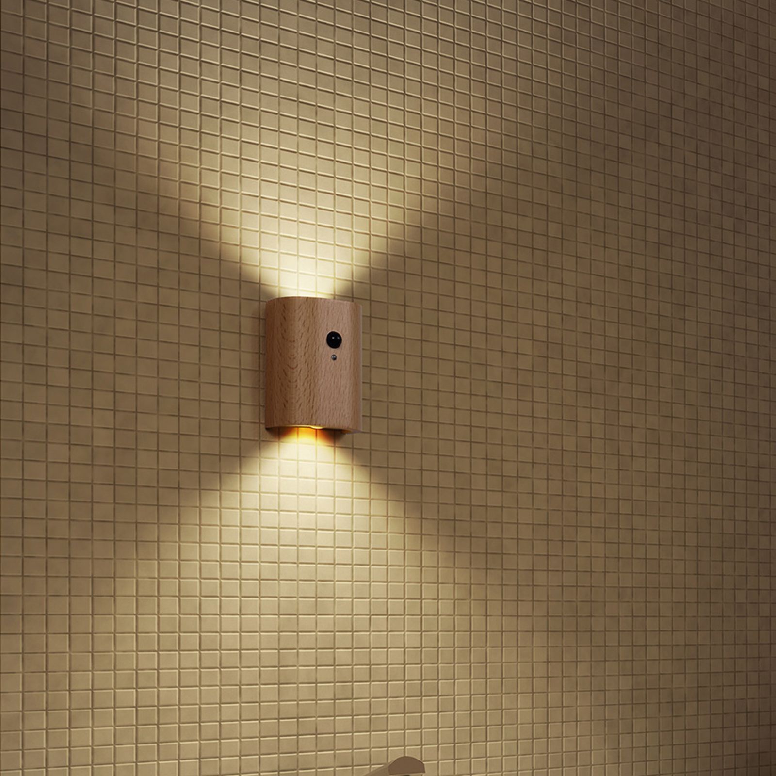 Indoor Motion Sensor Wall Light Double Head LED Rechargeable Night Light view 8
