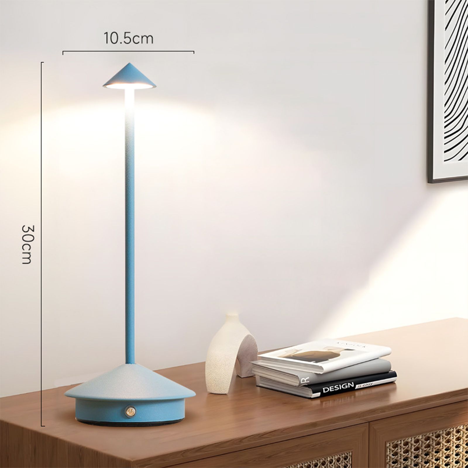 LED Mushroom Night Light Restaurant Table Lamp Bedside Ambient Light Touch view 3