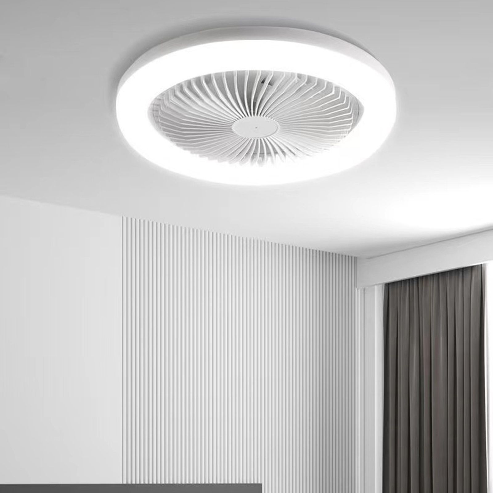 Fan Lamp Dining Room Living Room Bedroom Mute Ceiling Model Ceiling Fan Light view 4