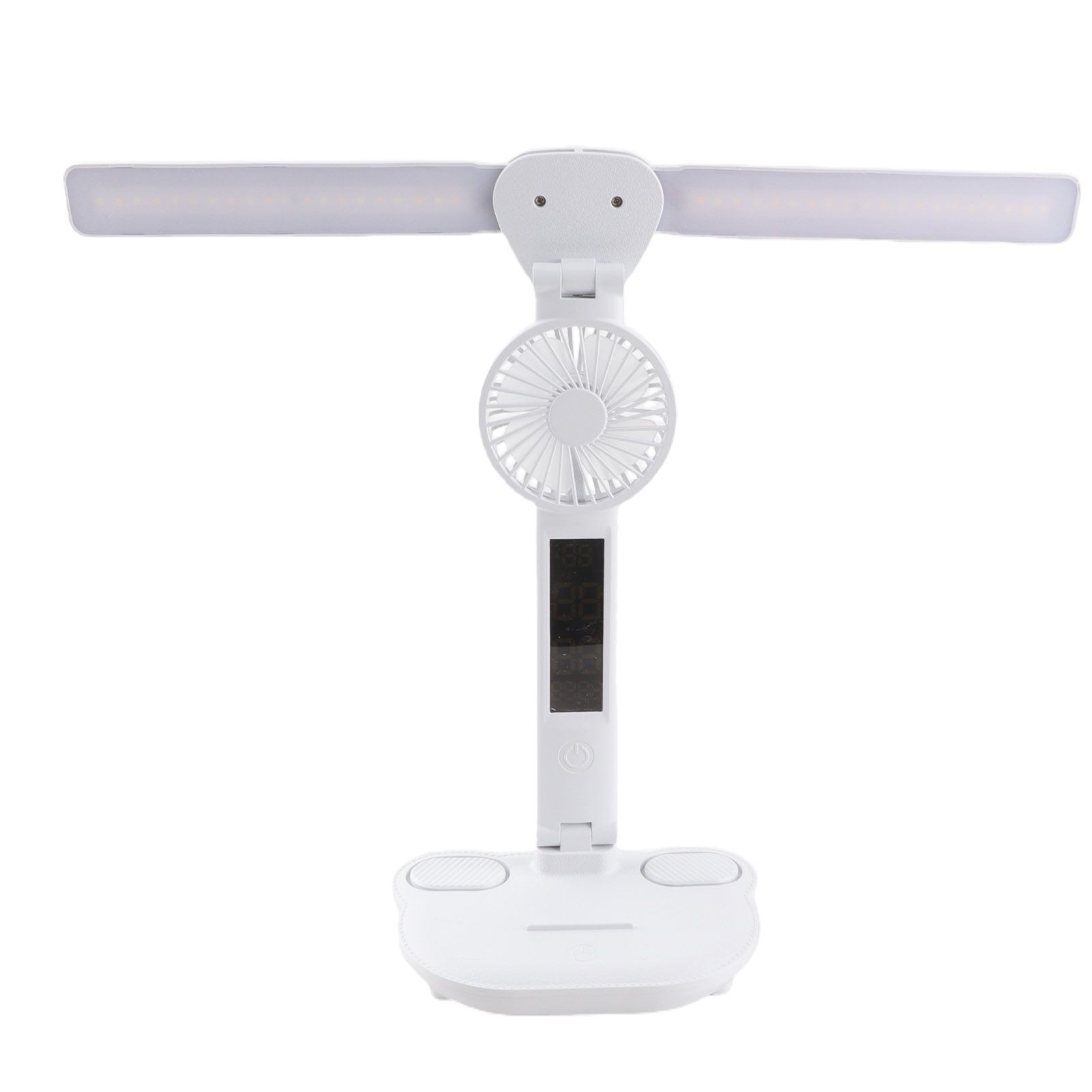 Study Lamp with Fan LED Desk Lamp with Clock and Pen Holders Touch Control view 7