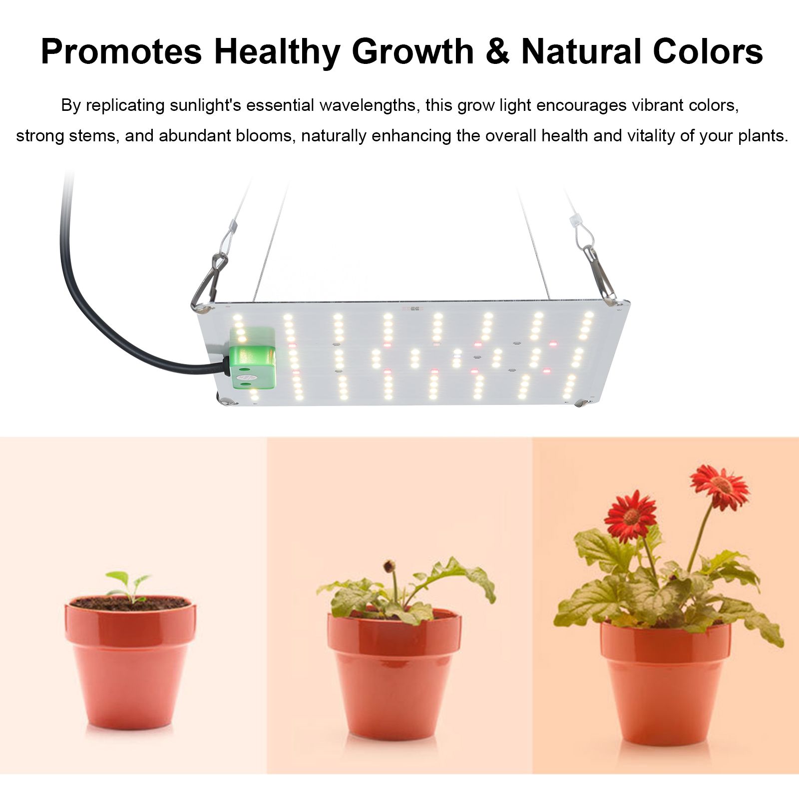 Full Spectrum Growth Light LED Indoor Plant Supplement Light 3000K 5000K IR UV view 5