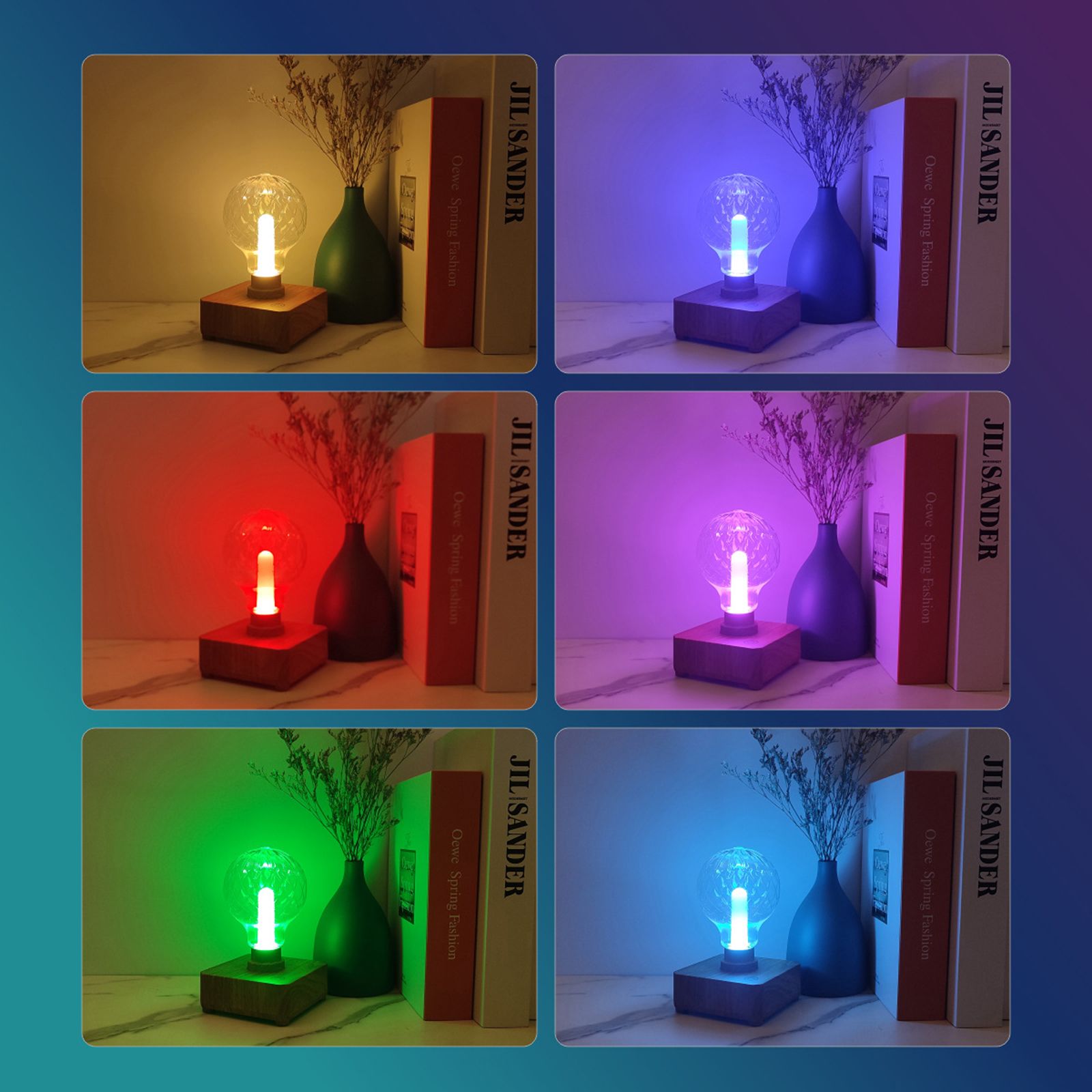 3W RGBW Pineapple Ambiance Night Light Romantic Warm Bedroom USB Rechargeable view 9