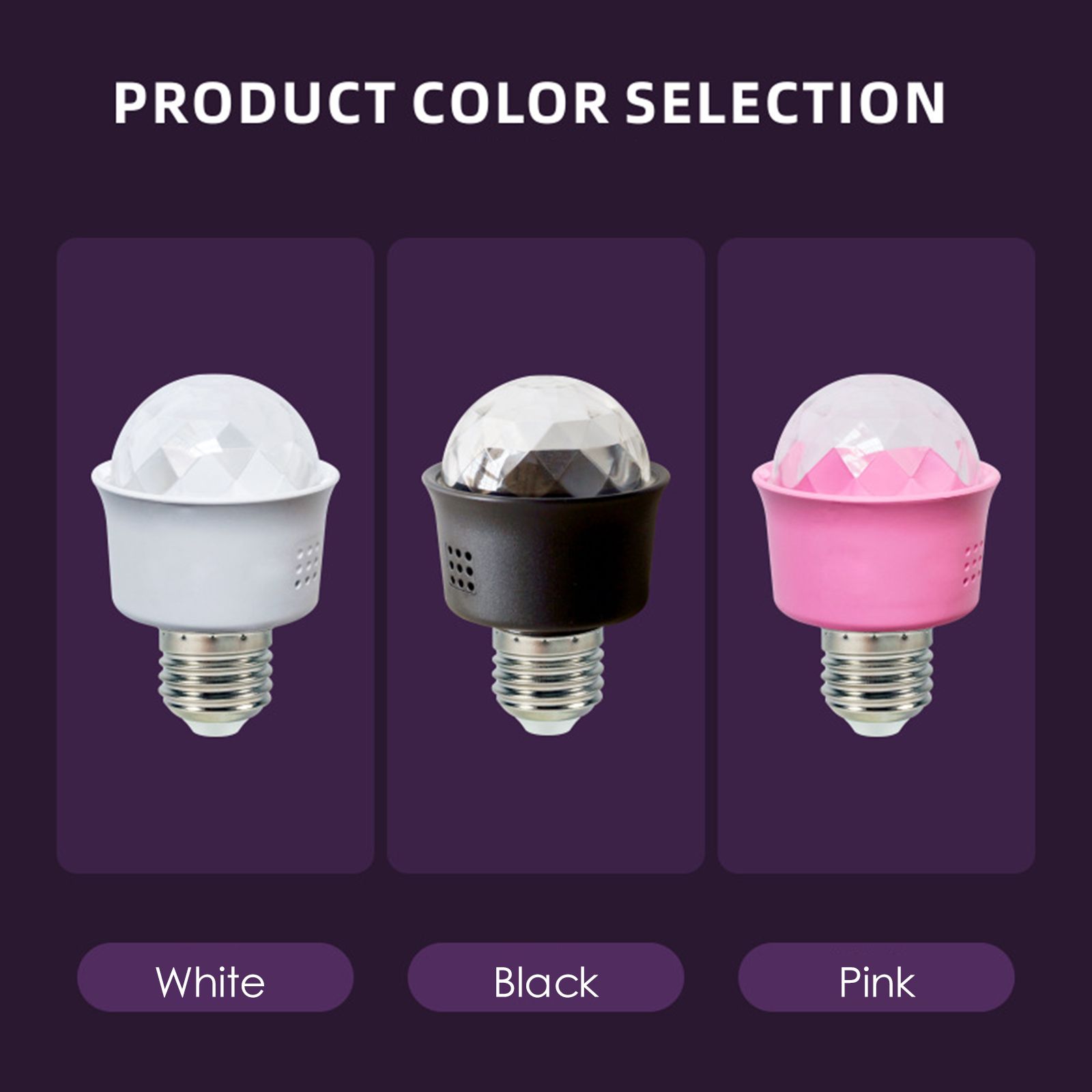LED 3W Bulb Projection Color Changing Holiday KTV Ambience Decoration Phantom view 2