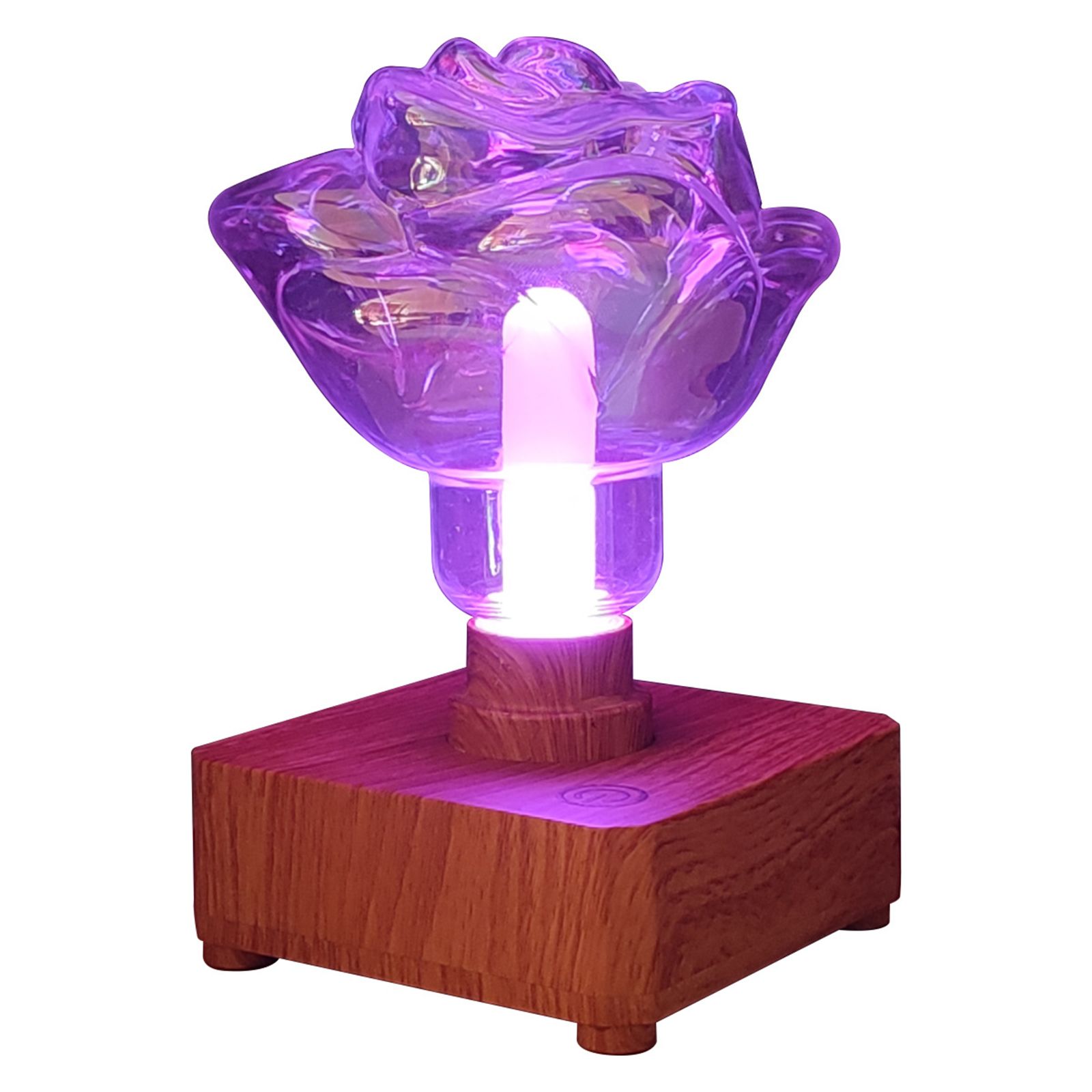 LED Rose Ambiance Night Light Romantic Warm Bedroom Touch Control Desktop USB