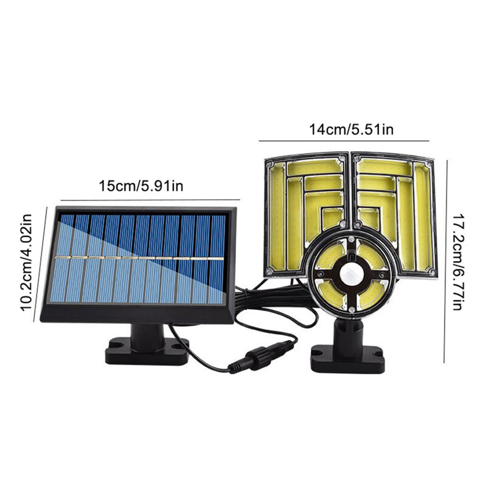 Solar Split Wall Light Outdoor Body Sensor Light Home Garden Light Garage view 4