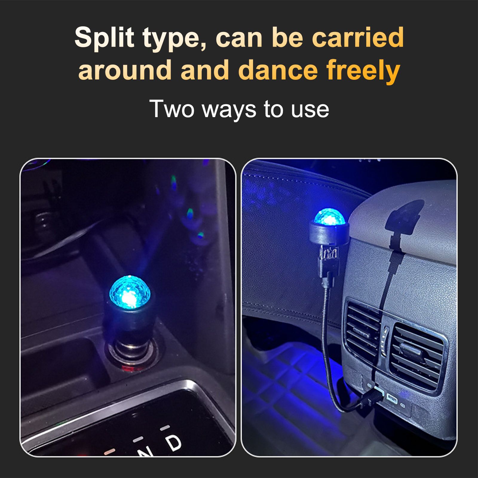 Car Magic Ball Starrying Light KTV Ambient Light Indoor Home DJ Projection view 4