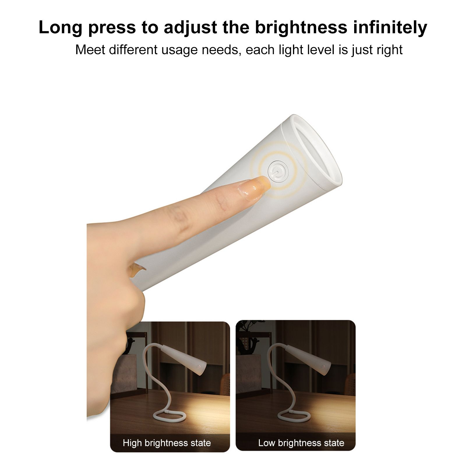 4W Creative Desk Lamp Charging and Plugging Dual Purpose Student Dormitory Bed view 2
