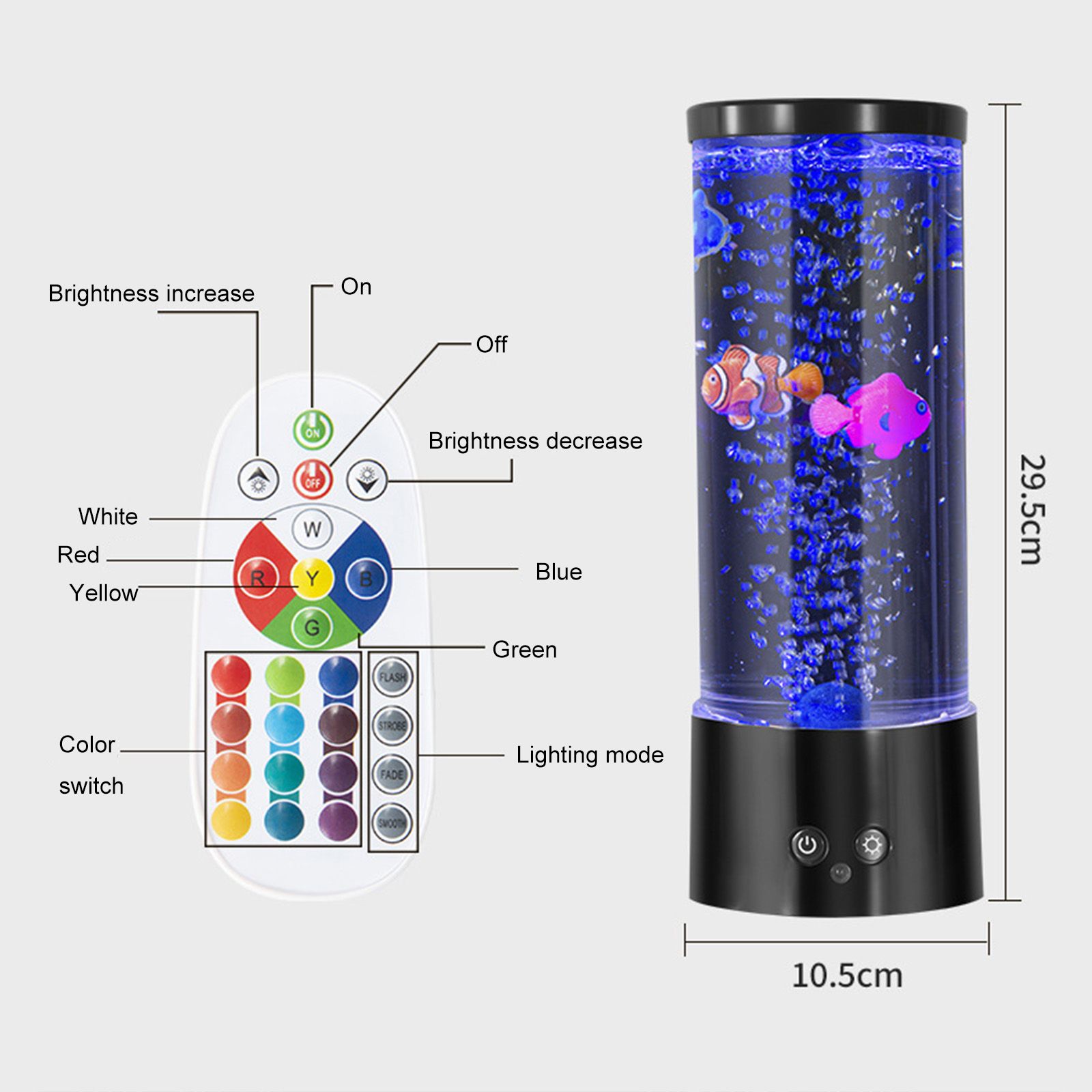 Jellyfish Lamp LED High Bright USB Night Light Creative Children's Room view 2