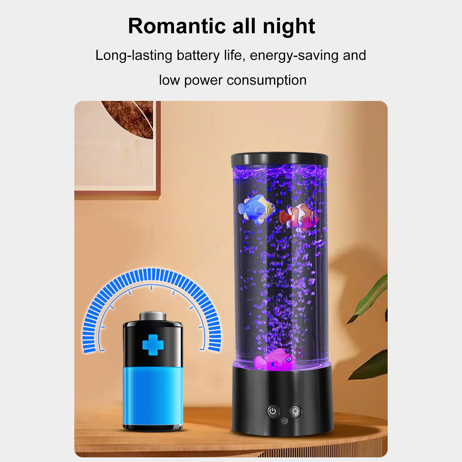 Jellyfish Lamp LED High Bright USB Night Light Creative Children's Room view 4