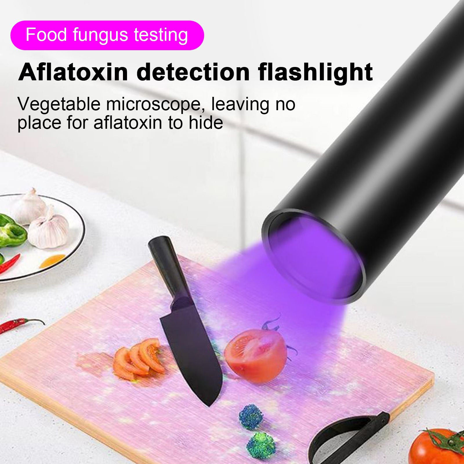 365nm UV Flashlight Pet Fungus Detection Lamp Portable Rechargeable UV view 8
