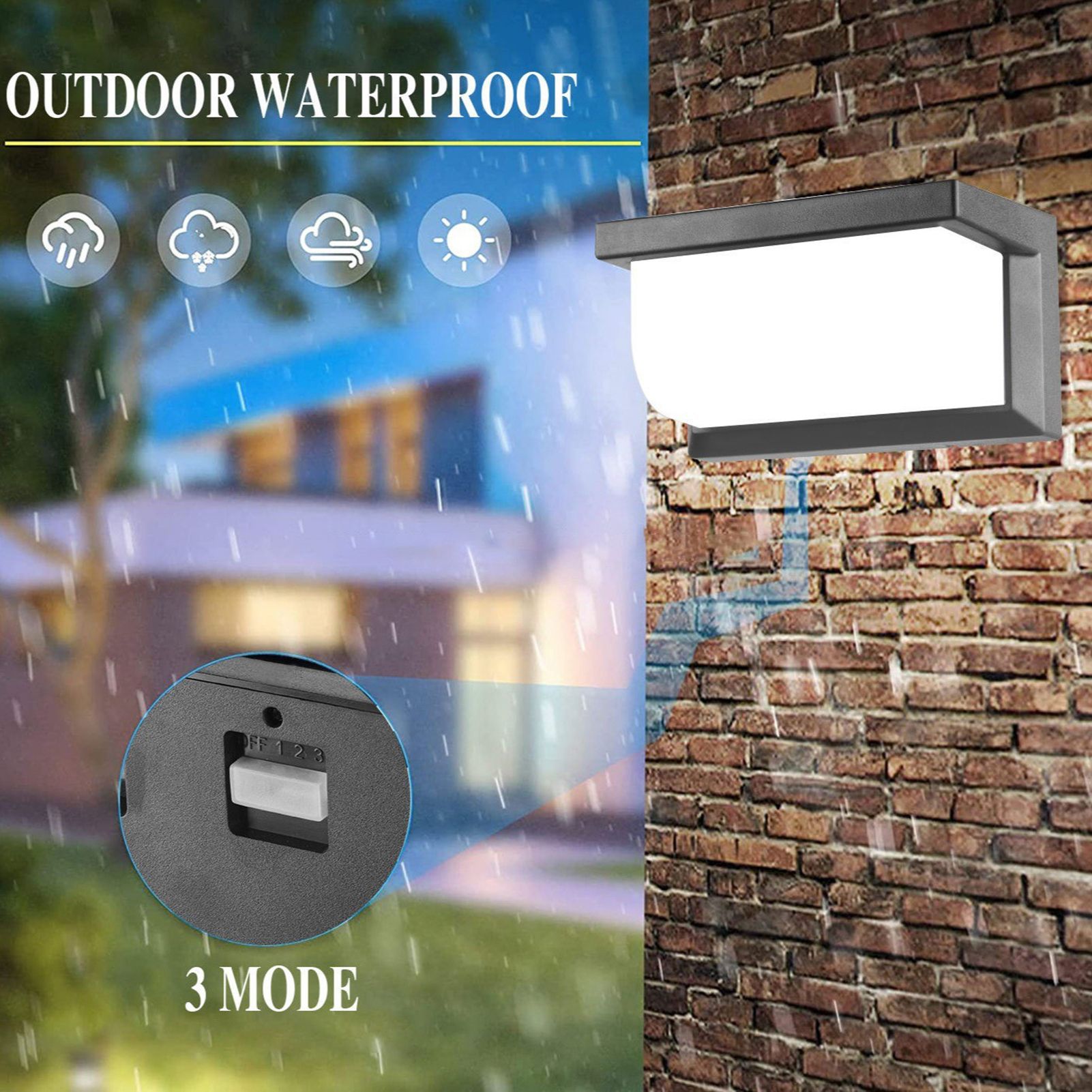 60LEDs Solar Lights Microwave Radar Body Sensor Outdoor Patio Night Lights view 8
