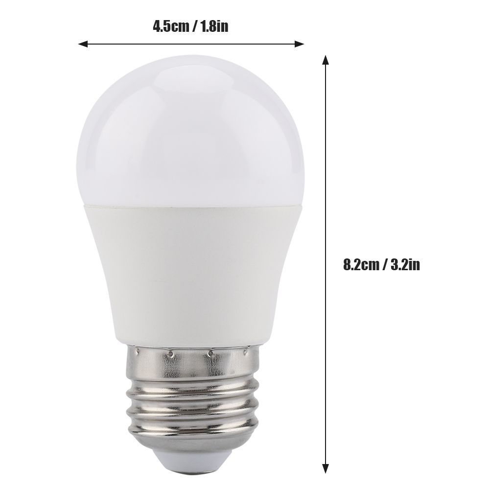 6 PCS 5W Mini LED Light Bulbs Warm White E26 Base G45 Bulb Lamps Illumination view 12