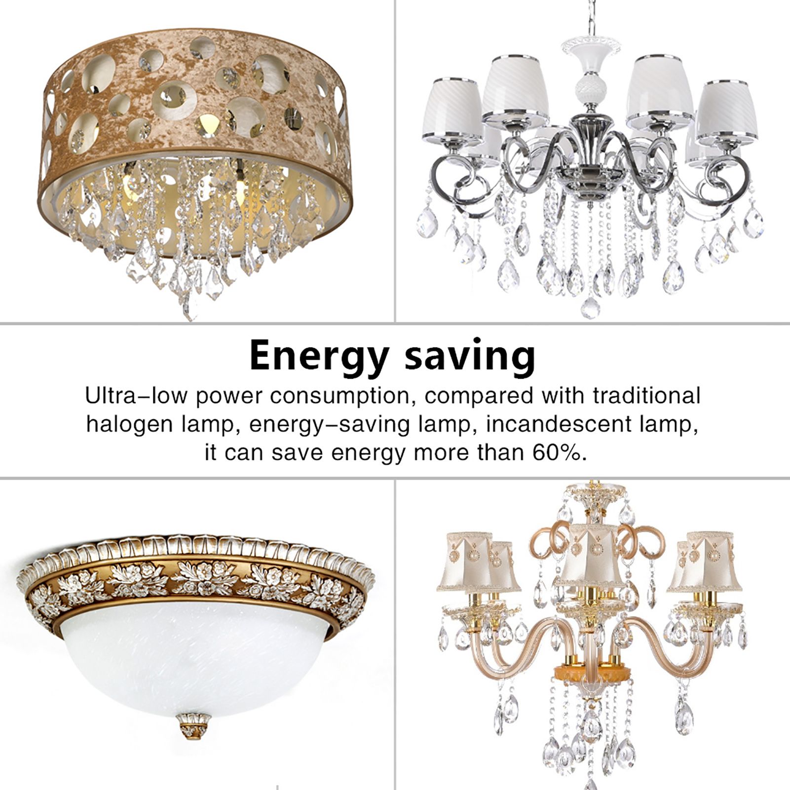 Dimmable LED Light Source 3.5W 220V 51LED for Crystal Lamp Ceiling Cabinet view 10