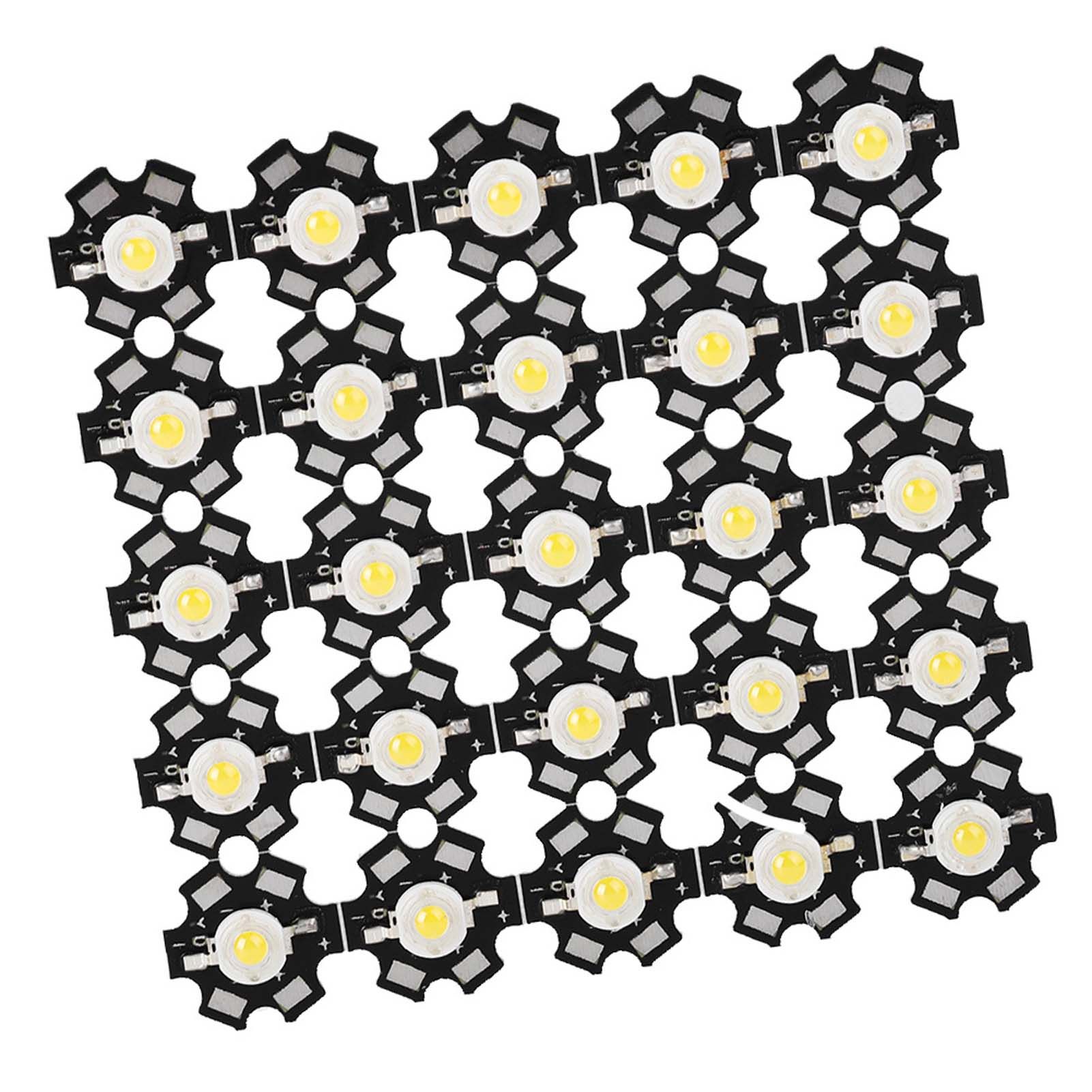 25PCS High Bright Integrated Chip Light Source LED Bead Spotlight Bulb Warm view 6