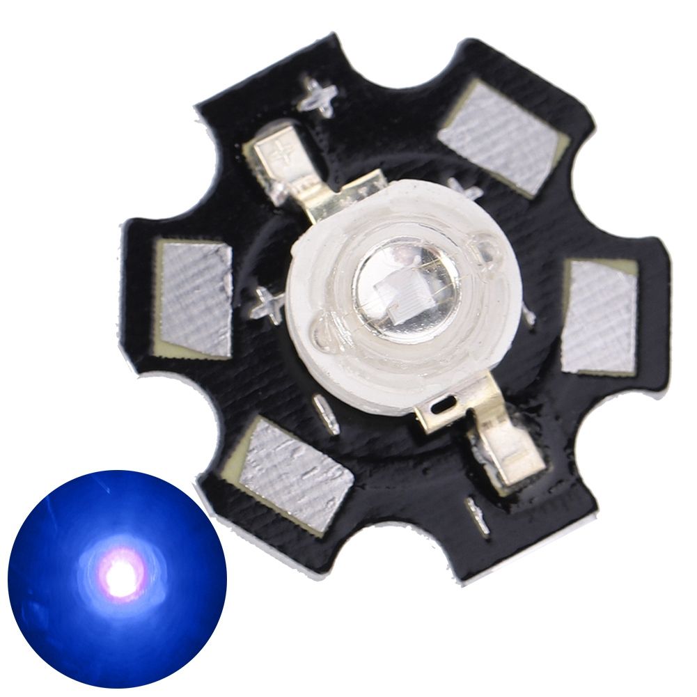 AXD-3W High Power UV Purple LED Lamp Beads Diode Chips With Aluminium Base view 3