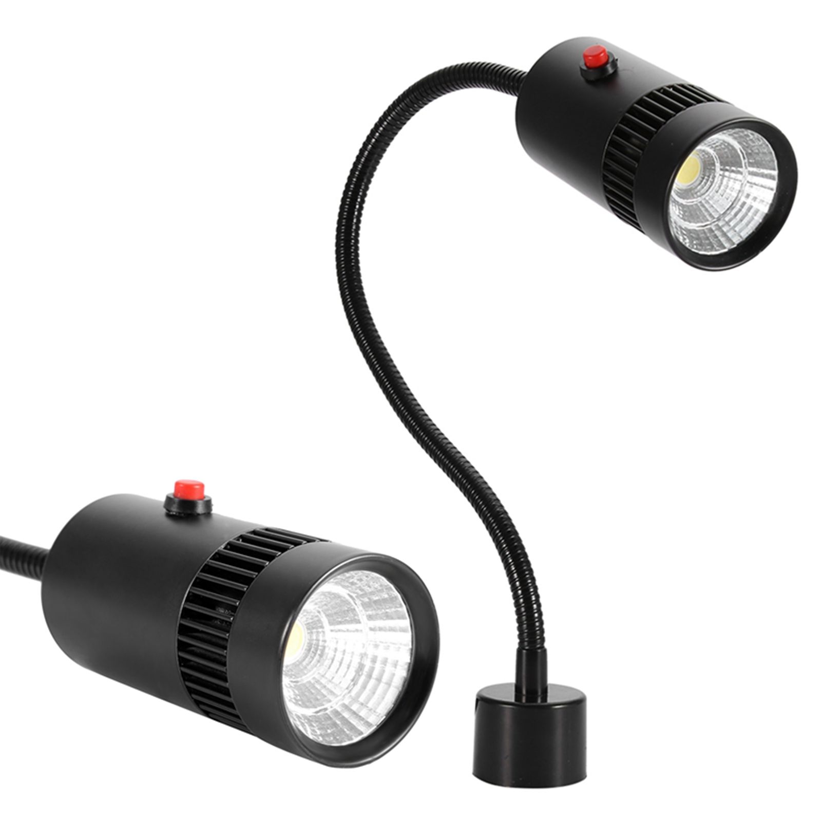7W LED Adjustable Neck Machine Tool Lathes Lamp Magnetic Mount view 9