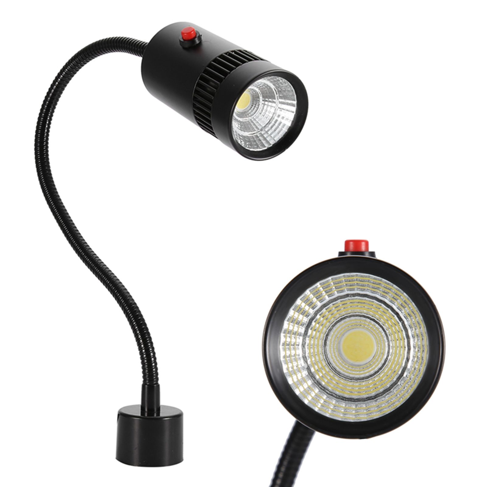 7W LED Adjustable Neck Machine Tool Lathes Lamp Magnetic Mount view 10