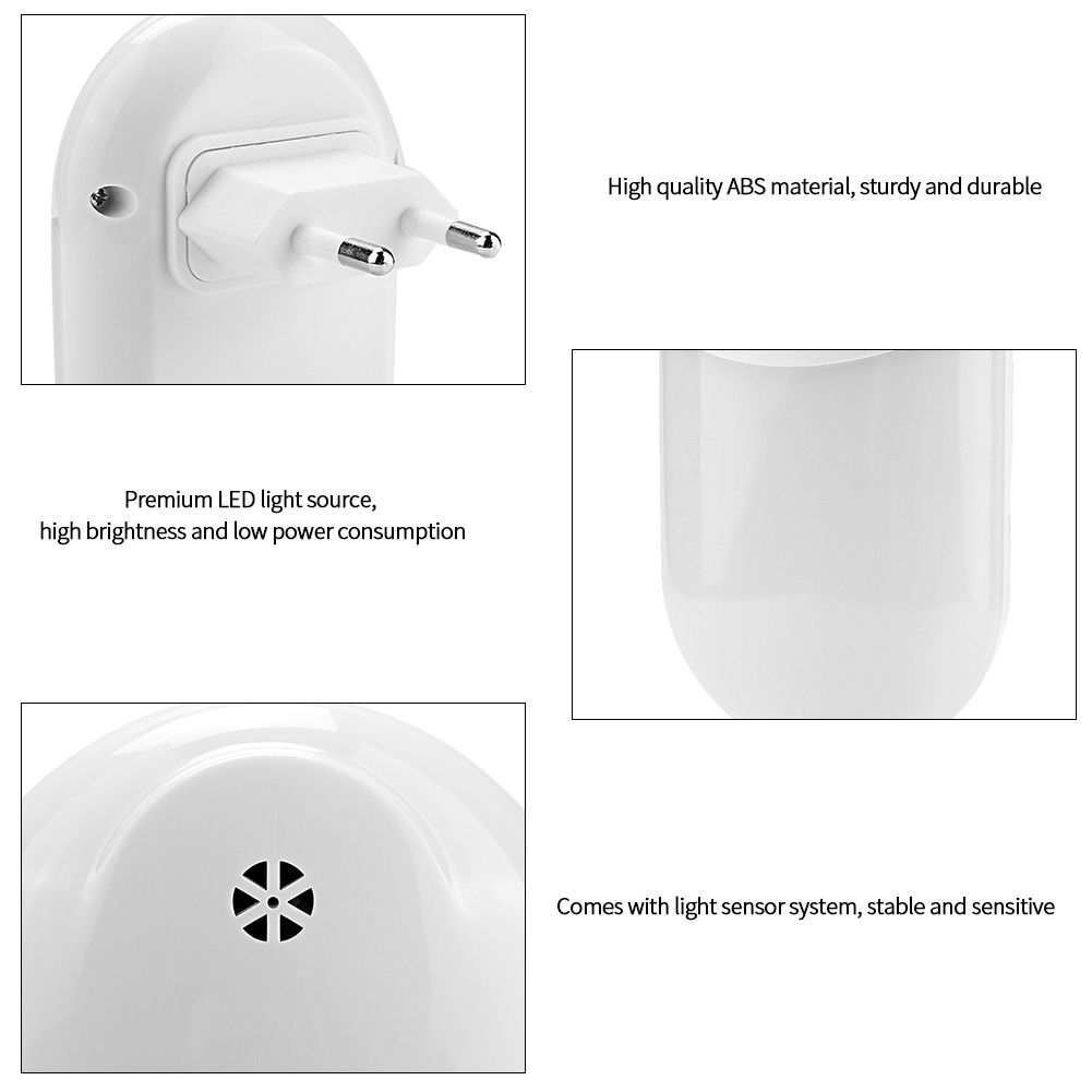 LED Light Sensor Night Lights Cabinet Lamp for Home Room Bedroom Study Indoor view 7