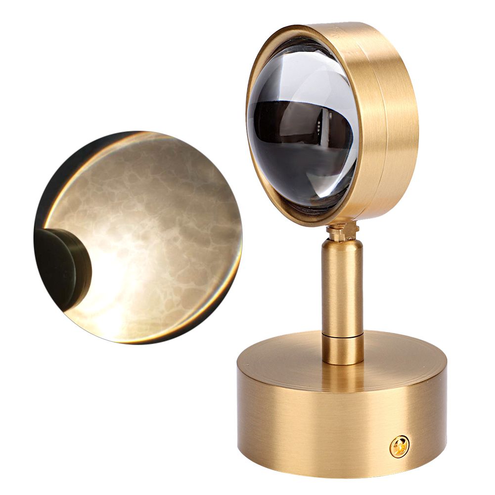 Simple Copper Wall Lamp Light for Corridor Stairway Passage Bedroom 3W 220V