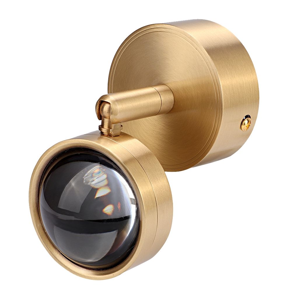 Simple Copper Wall Lamp Light for Corridor Stairway Passage Bedroom 3W 220V view 3
