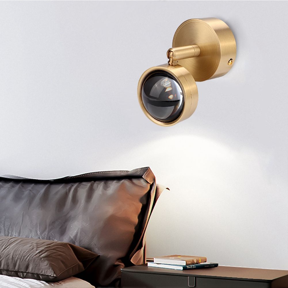 Simple Copper Wall Lamp Light for Corridor Stairway Passage Bedroom 3W 220V view 6