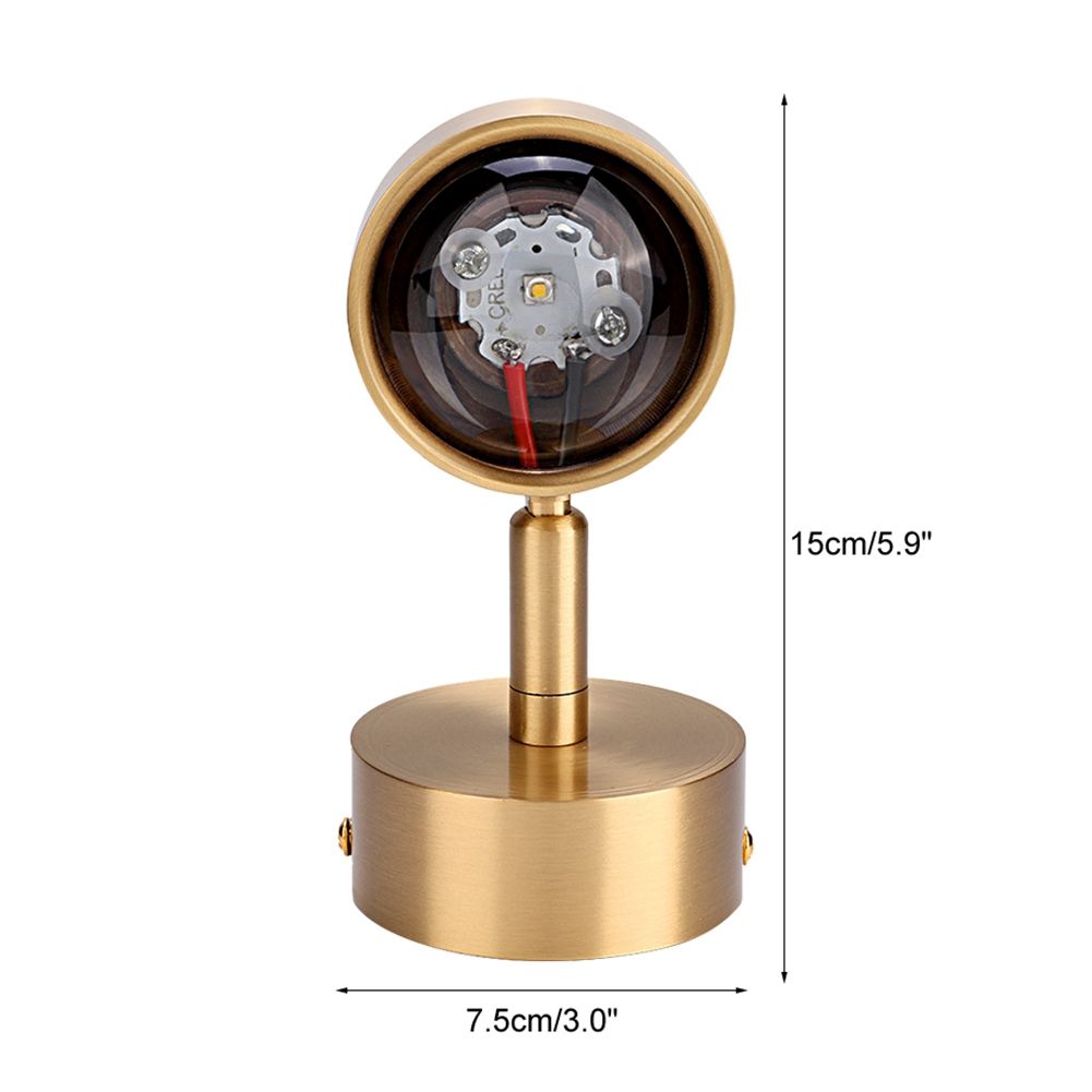 Simple Copper Wall Lamp Light for Corridor Stairway Passage Bedroom 3W 220V view 12