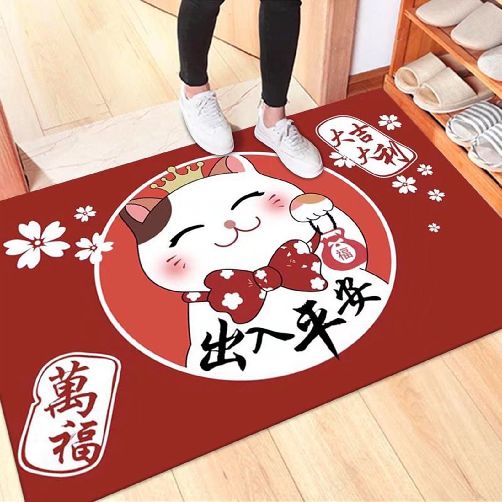 Kitchen Mat Floor Mat Rug Doormat 60x90cm Home Decoration Cat Pattern for view 2
