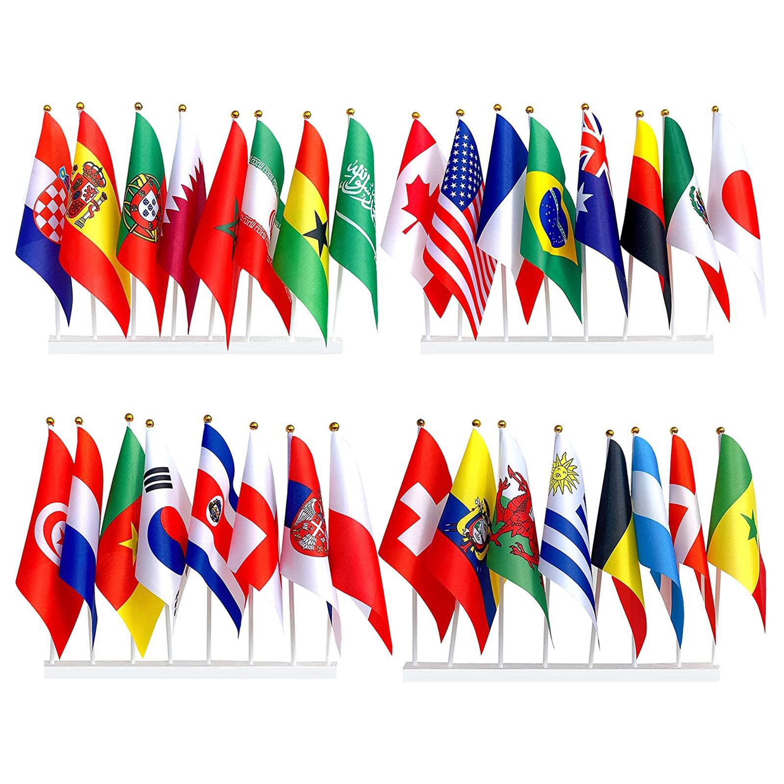 32Pcs 2022 World Cup Stick Flag view 2