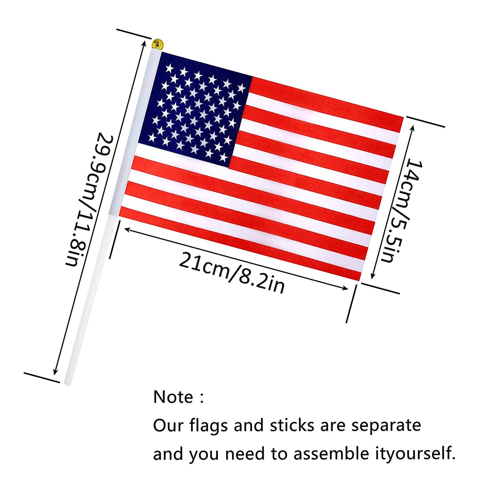 32Pcs 2022 World Cup Stick Flag view 7