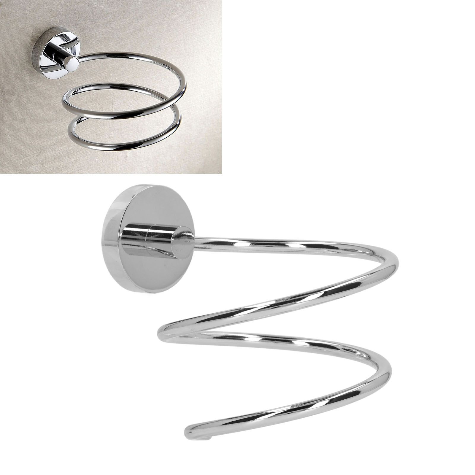 304 Stainless Steel Hair Dryer Rack Keep Tidy Wall Mount Blow Hair Dryer view 12