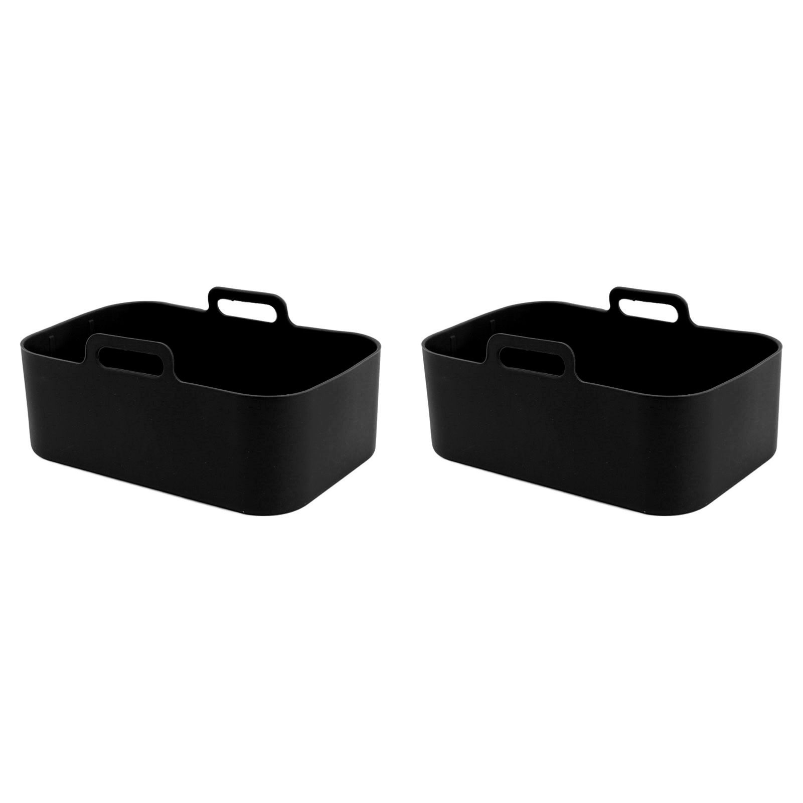 2 Sets Kitchen Fryer Silicone Basket and Mat Reusable Non Stick Rectangular view 4