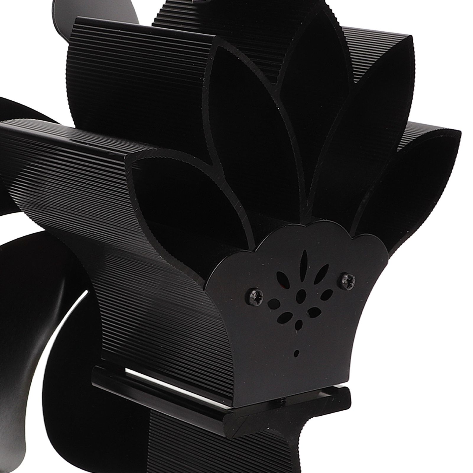 6 Blade Stove Eco Fan Black High Temperature Resistant Self Starting Energy view 15