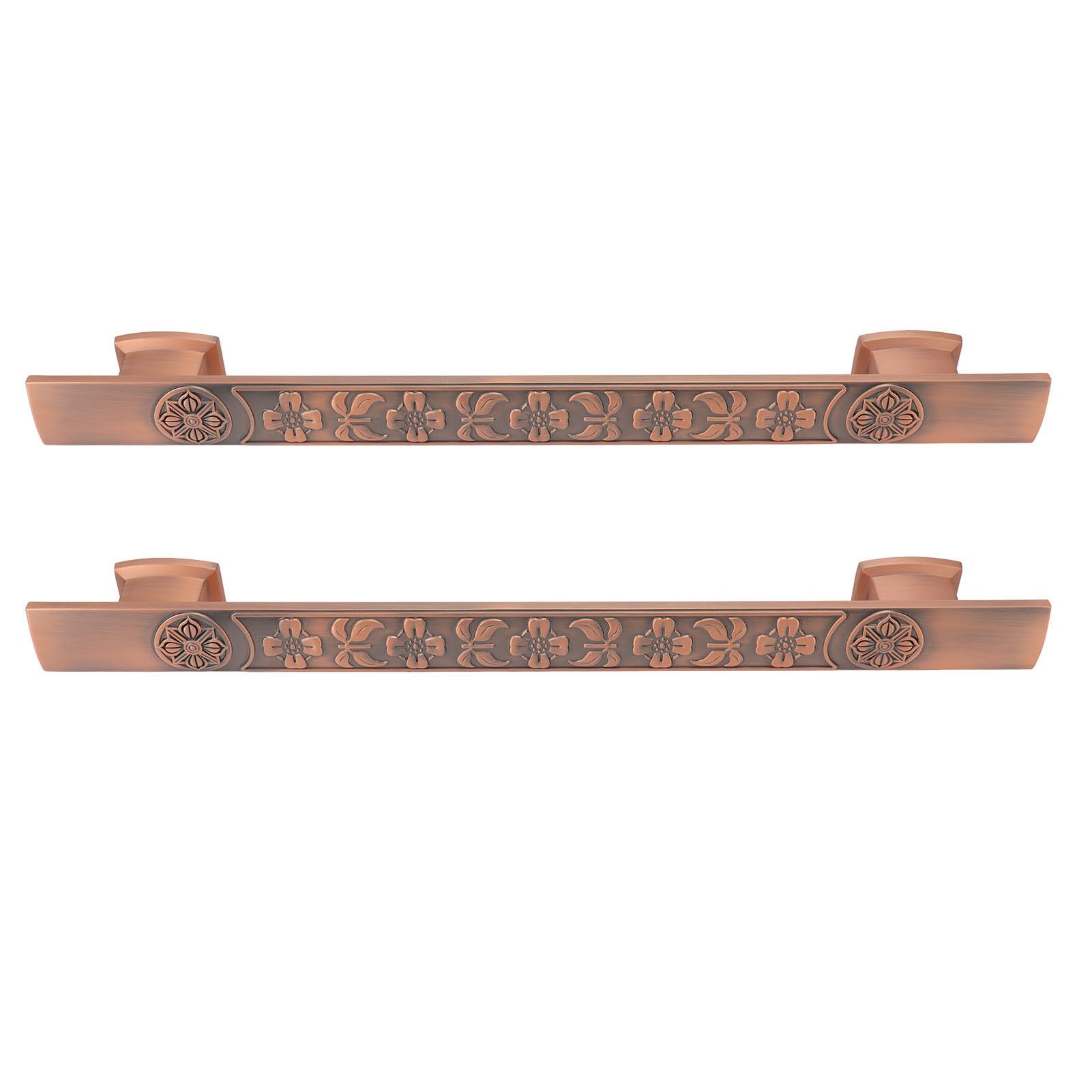2Pcs Retro Push Door Handles Zinc Alloy European Vintage Door Pull Handle for view 8