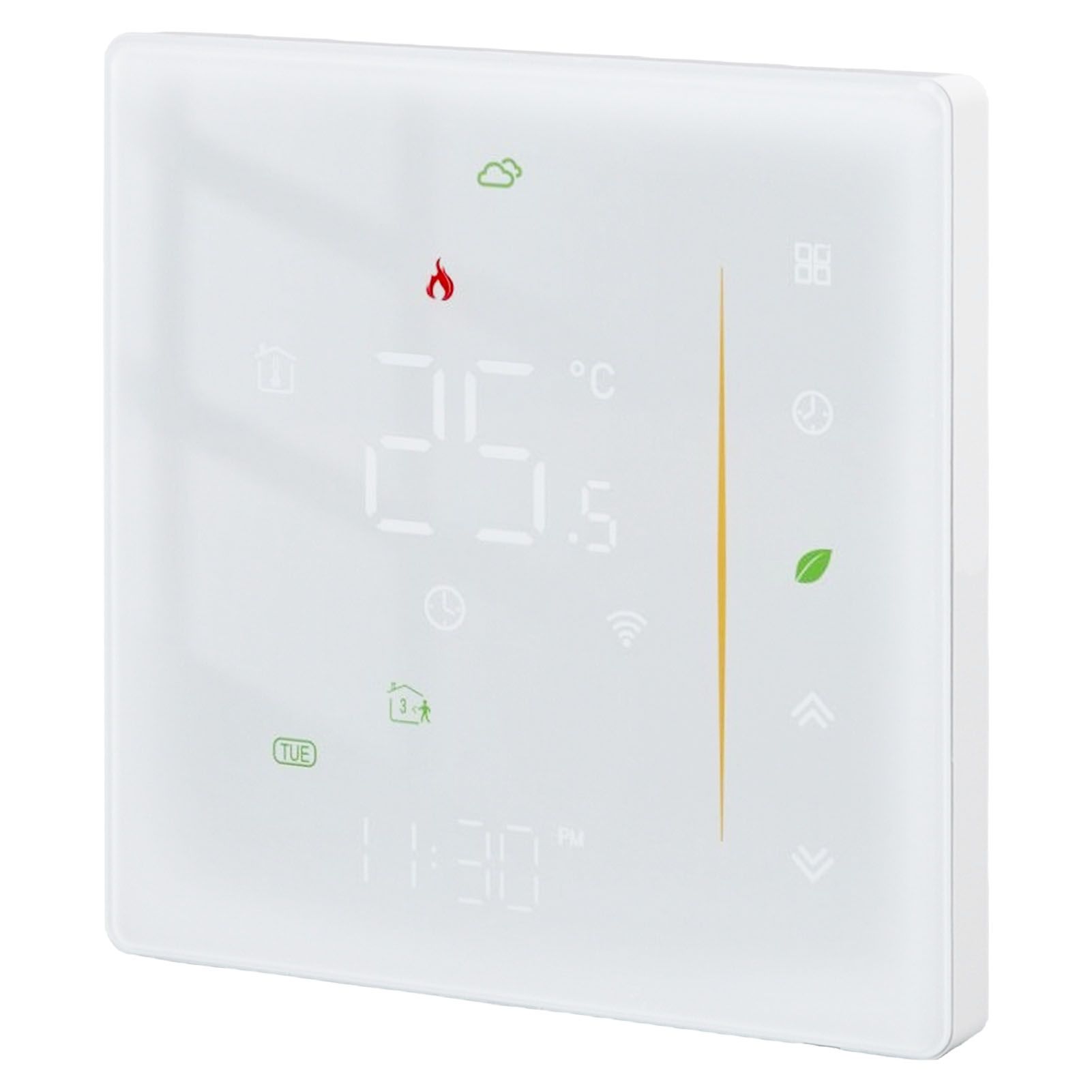 Household Smart Thermostat Programmable App Voice Control Electric Floor view 3