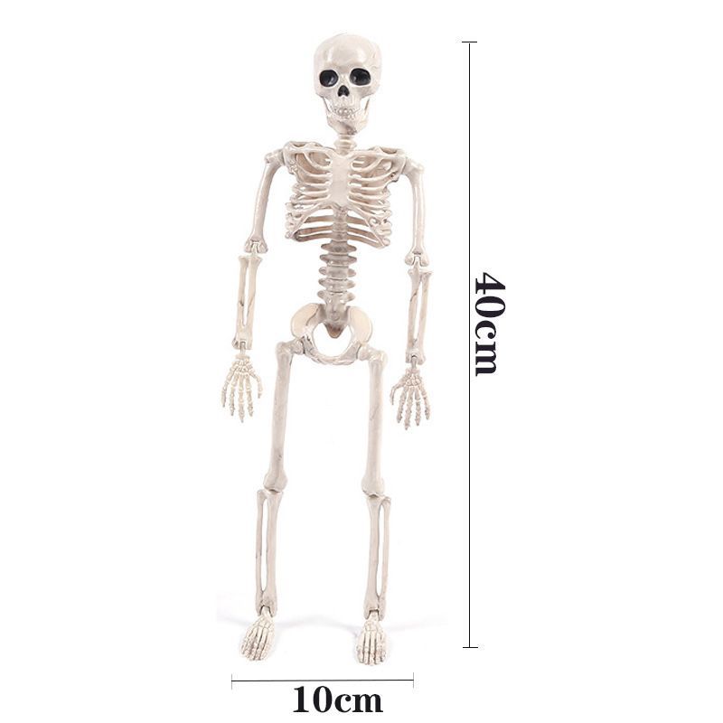 Halloween Skull Skeleton Decoration Simulated Human Plastic Bones Haunted view 3