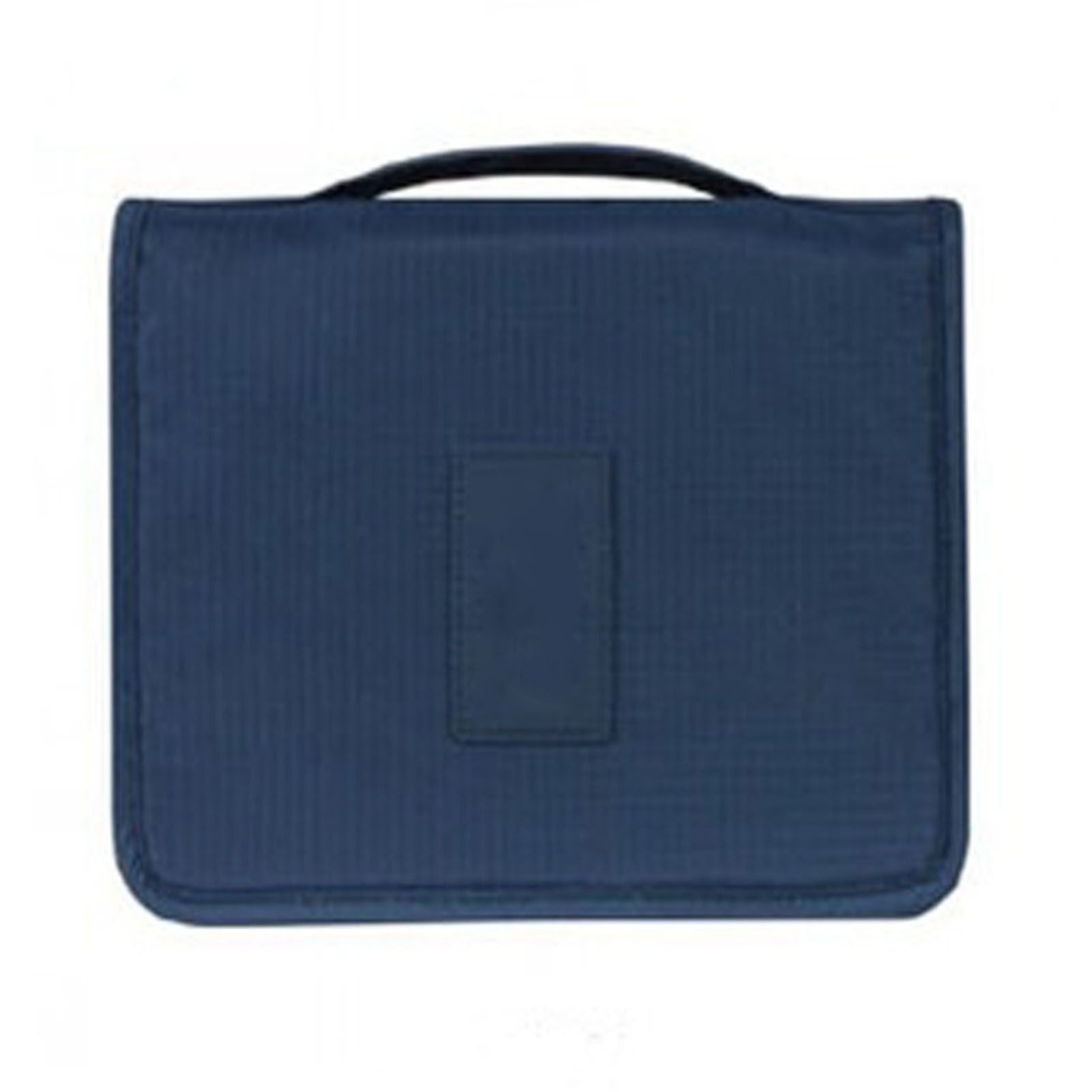 Hanging Toiletry Bag Cosmetic Bag Foldable Makeup Bag with Hook and Tote Navy