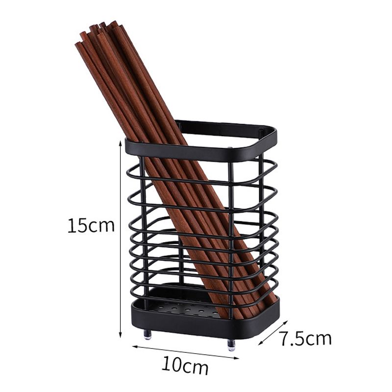 Utensil Holder Drying Rack Stainless Steel Draining Basket Wall Mount No view 2
