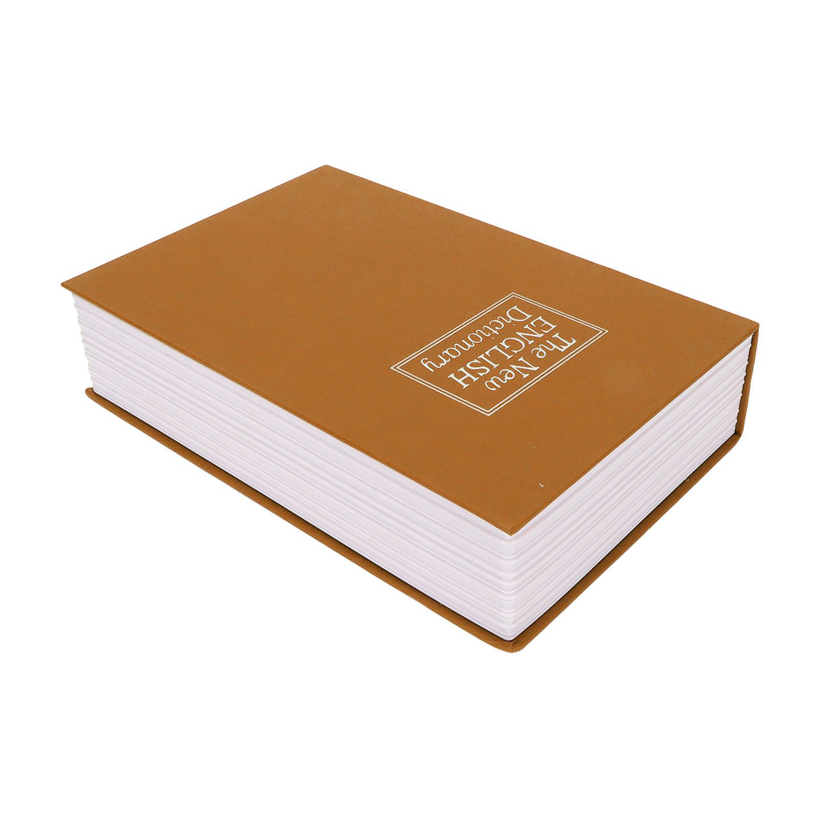 Book Safe Small Diversion Book Safe Storage Lock Box Money Coins Cards Hiding view 2