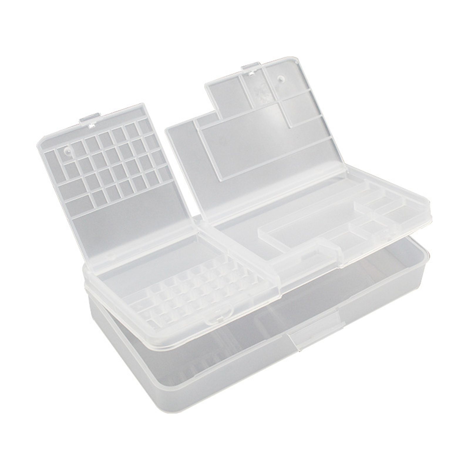 Electronic Components Storage Box Multipurpose Double Layer Rectangular PP