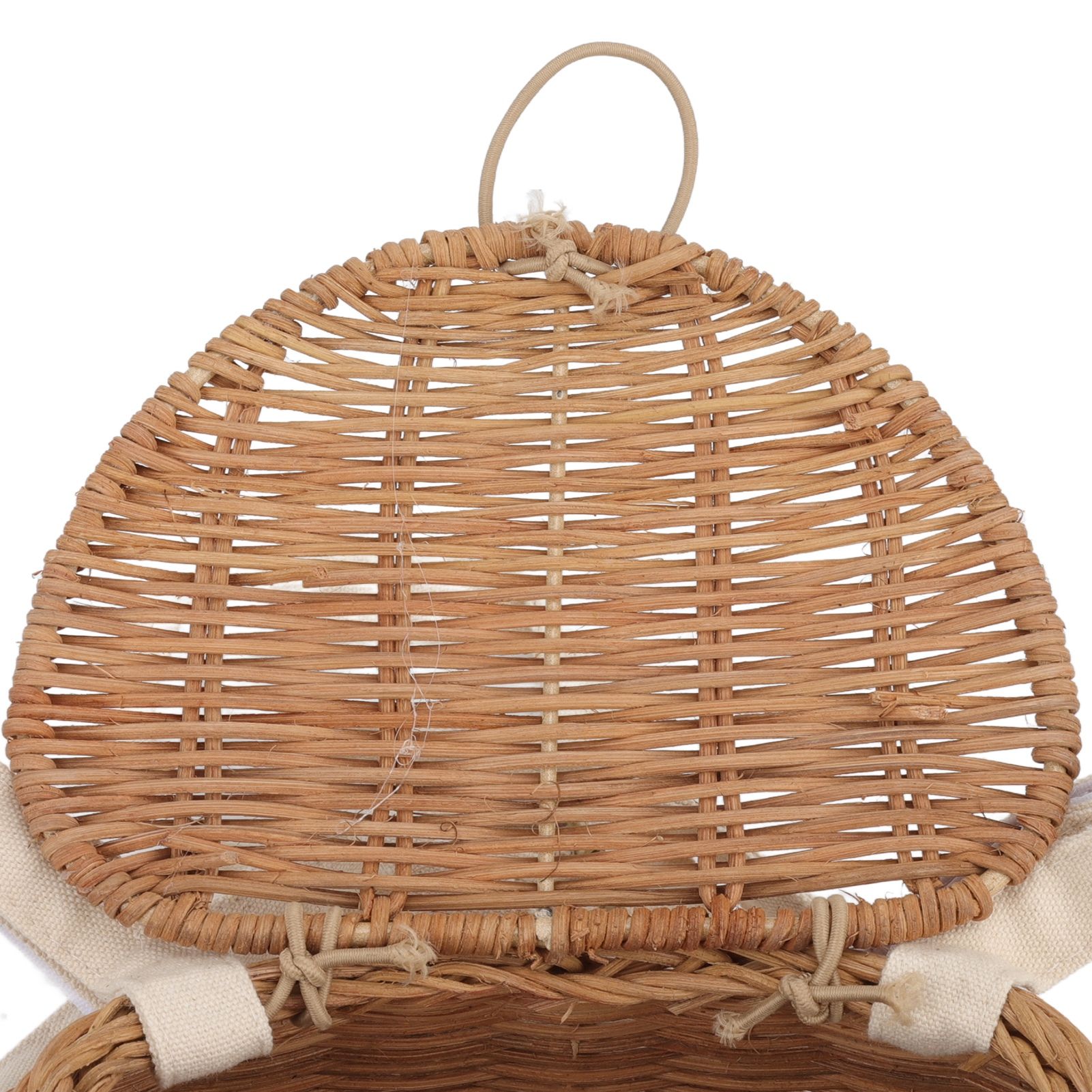 Round Rattan Bag Natural Vintage Woven Shoulder Rattan Bag for Camping view 14