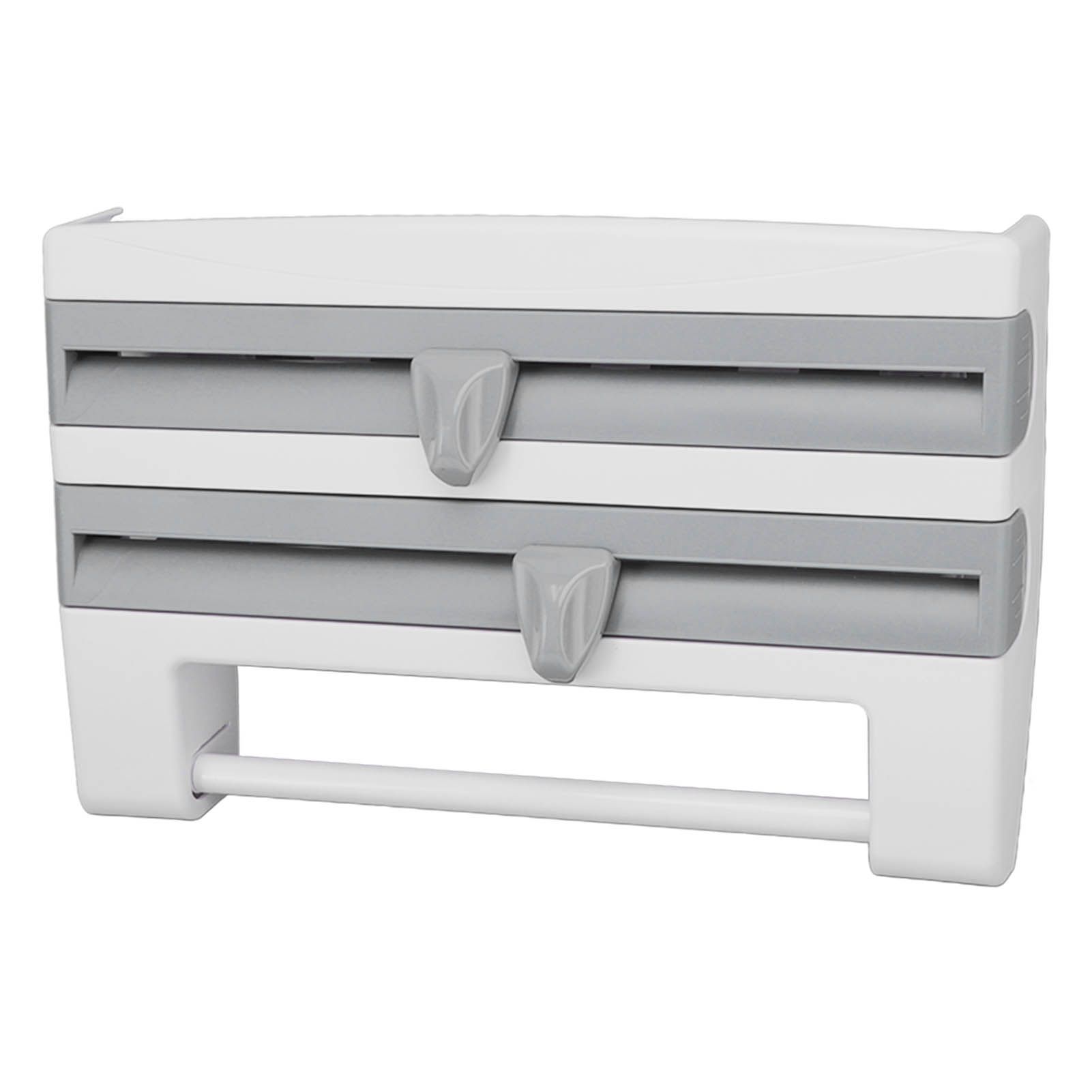 Cling Film Holder Wall Mount Multifunctional Cling Film Cutter with Screws for view 2