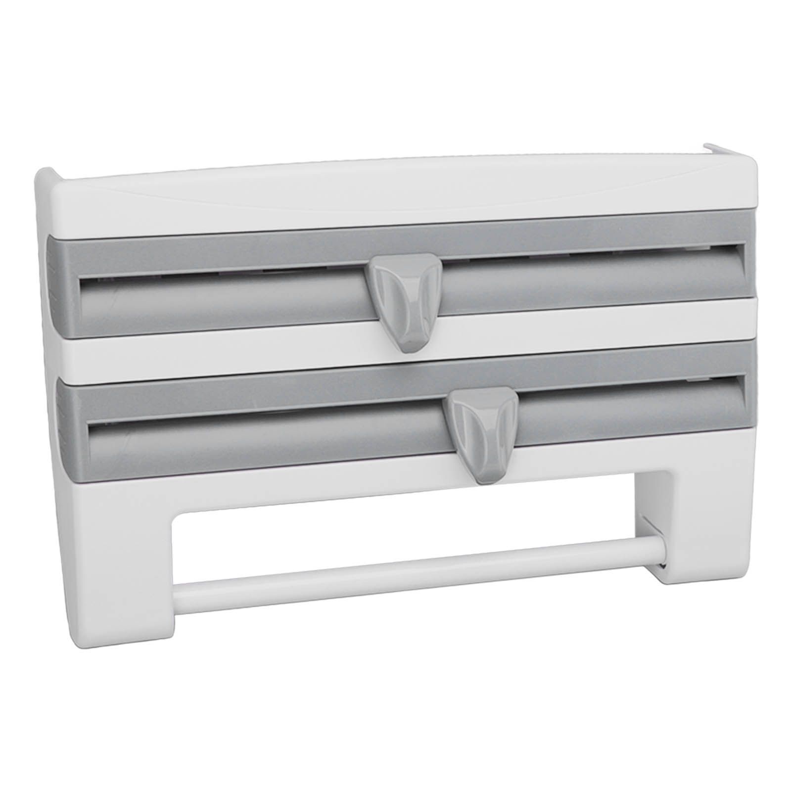 Cling Film Holder Wall Mount Multifunctional Cling Film Cutter with Screws for view 3