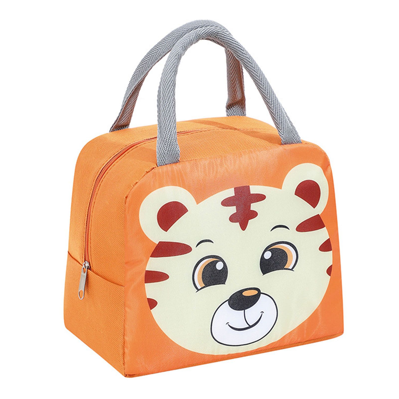 Lunch Bag Cute Cartoon Animal Pattern Waterproof Large Capacity Portable