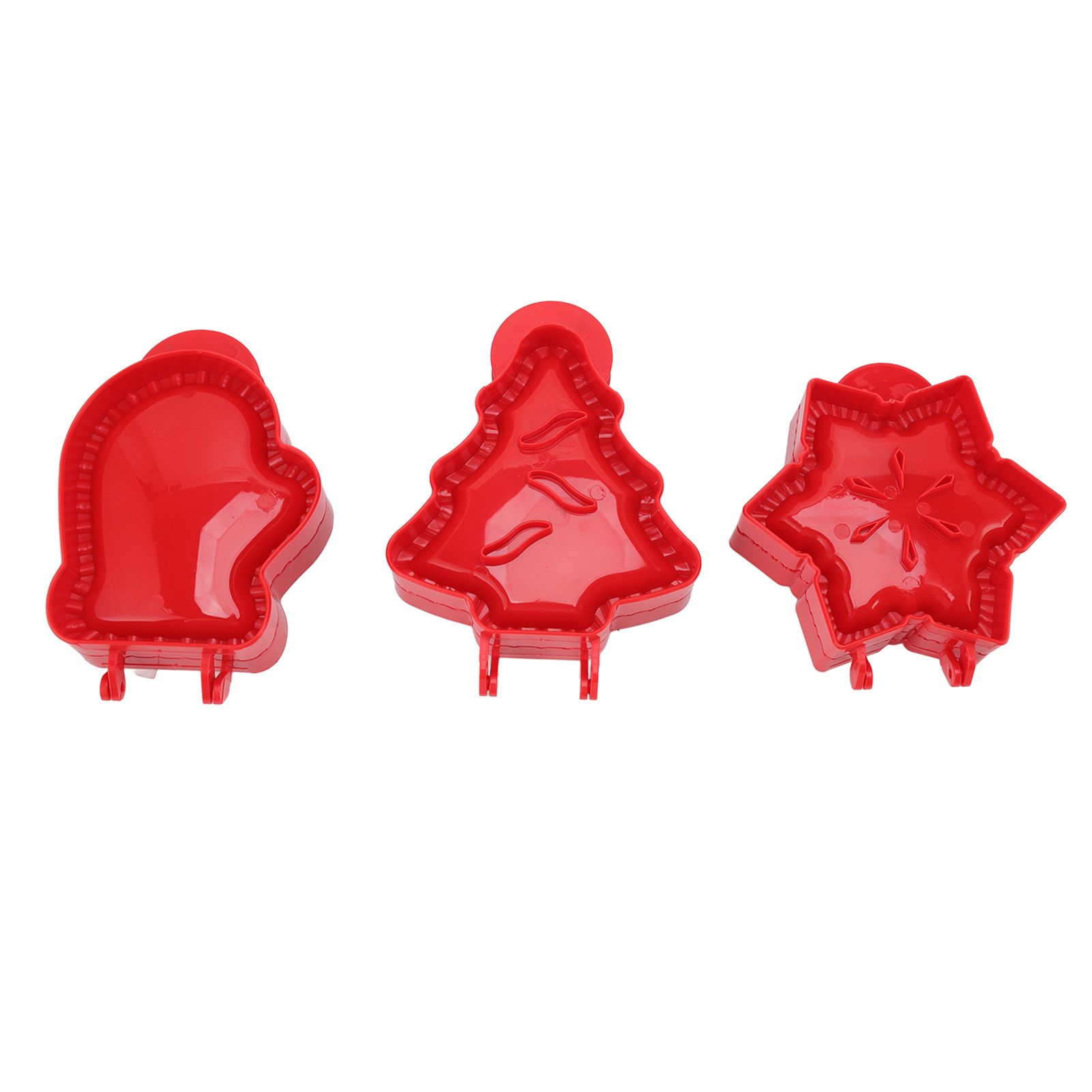 3 Pcs Pocket Pie Molds Christmas Tree Star Glove Shape Dough Presser Mini Hand