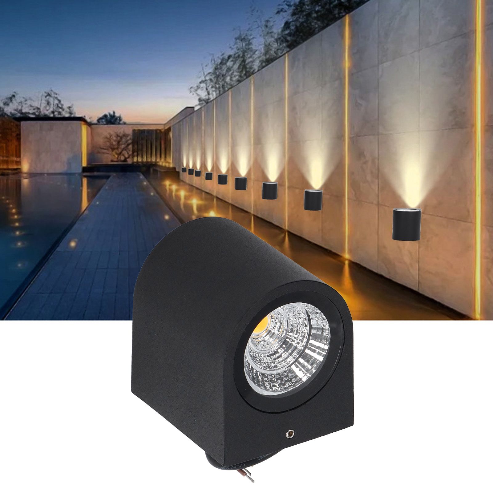 5W LED Wall Light Cylindrical Aluminum Case Lighting Lamp for Corridor Porch view 11