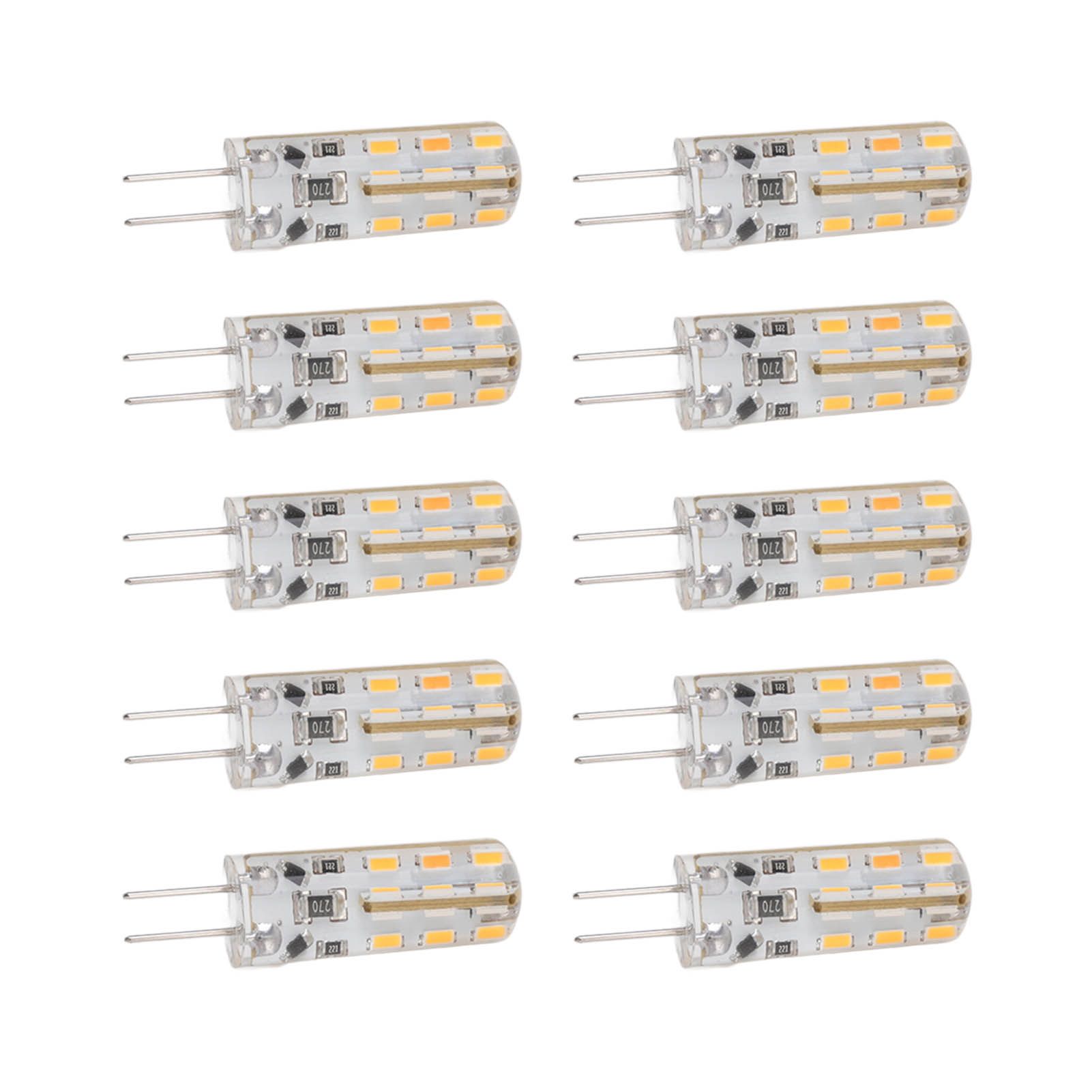 10pcs G4 LED Bulb 1.5W DC12V Warm White 3000K 110LM Bi Pin Light Bulbs LED for view 3