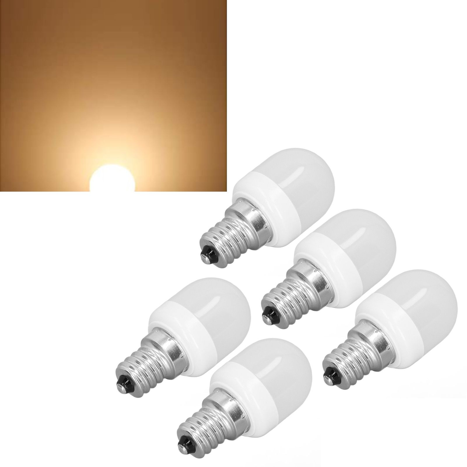 5pcs Light Bulbs E12 Thread Soft Light 1.5W 75LM LED Light Bulbs for Desk Lamp view 11