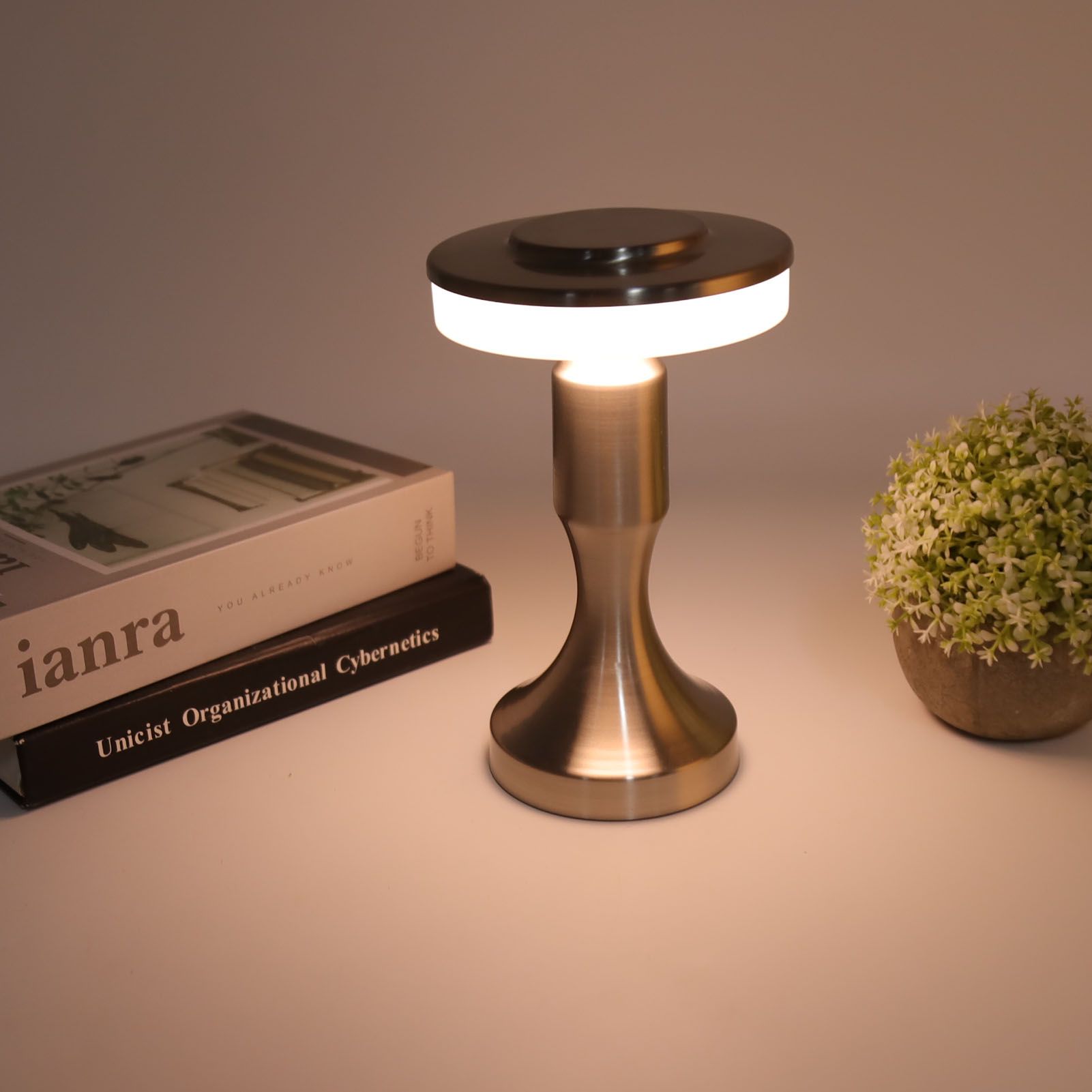 Portable LED Table Lamp Touch Sensor 3 Color Temperatures Rechargeable Battery view 10