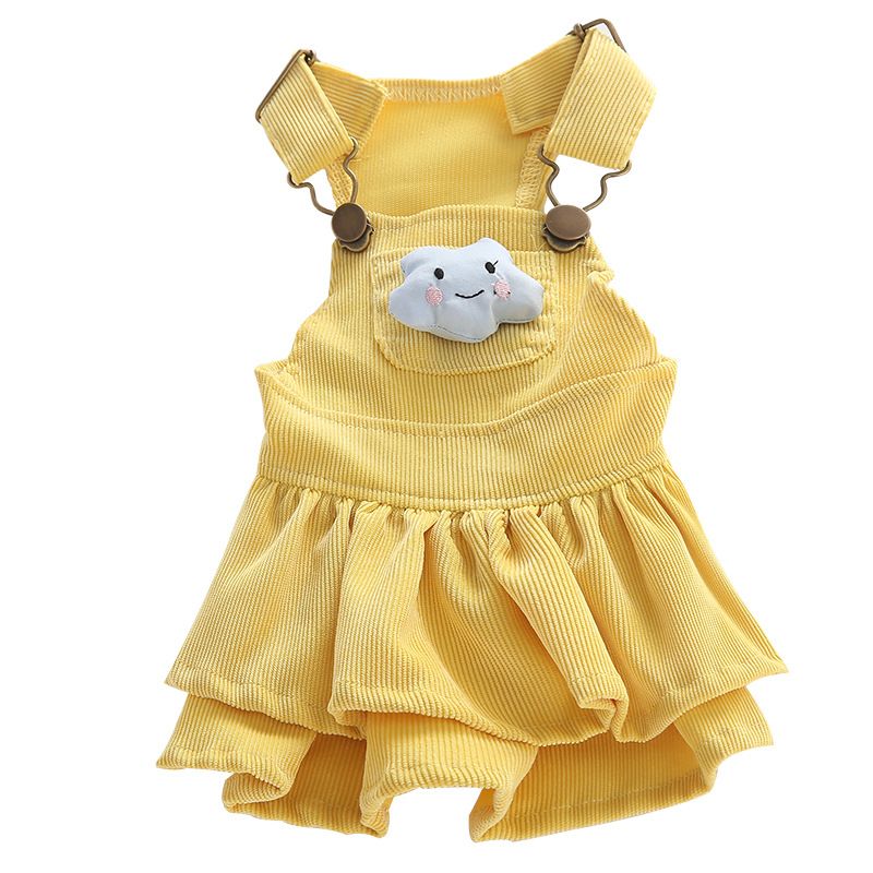Pet Clothing Cloud Skirt Odd Pet Small Dog Yellow Clouds Skirt XS (No. 8) view 5